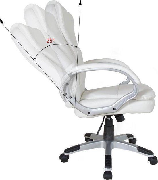 Drehstuhl - Chefsessel - ergonomisch verstellbar - extra dick gepolstert - grau