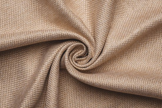 Larson - Luxuriöser gewebter Verdunkelungsvorhang - Ringe - Beige - 150 x 250 cm - Verdunkelung & Konfektion