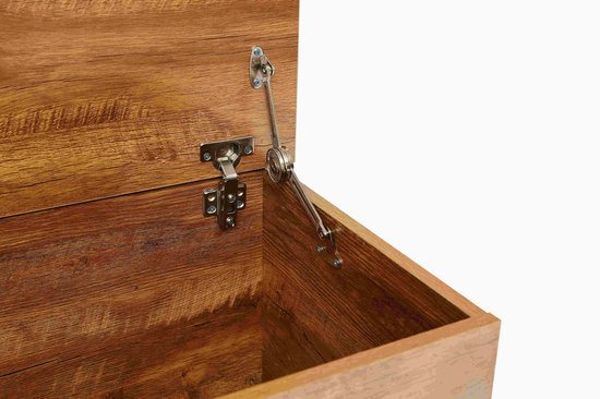 VDD - Aufbewahrungsbox - Spielzeugtruhe - 100 cm breit - Vintage - braun