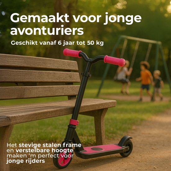 Denver Elektro-Scooter für Kinder - 10km/h - Kinder-Scooter - LED-Lichter - 6km Reichweite - SCK5500RO