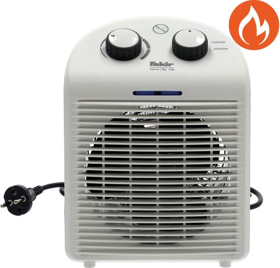 Fakir Trend HL 100 Elektroherd - Heizung mit Gebläse - Weiß/Grau