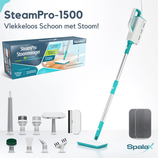 Spalax SteamPro Dampfreiniger & Händetrockner - Teppichreiniger / Fleckenreiniger - Dampfreiniger - Dampfgerät - Boden, Sofa, Teppich