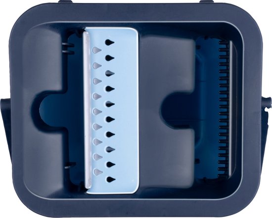alpina Wischsystem mit Eimer - Mopp inkl. 2 Mikrofasertücher - für harte Böden - 360° drehbar