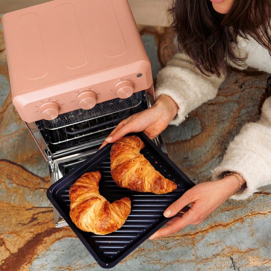 Safecourt 6-in-1 Airfyer Ofen - 100% PFAS-frei - 6 Programme - 80 bis 230 Grad - Airfryer, Backen, Braten, Toasten, Grillen & Aufwärmen - Pink