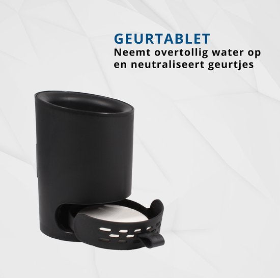 EasyPicks Premium Toilettenbürste - Toilettenbürste - mit Halter - antibakteriell - mit Geruchsspender - schwarz