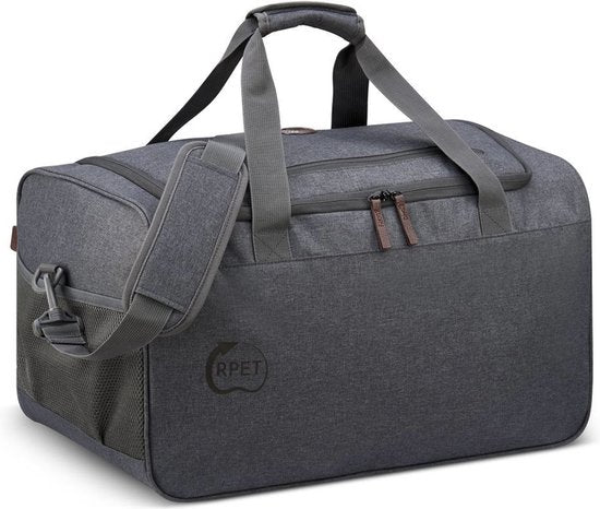 Delsey Paris Maubert 2.0 Weekender - Handgepäck Reisetasche 41L - RPET Strapazierfähig - TSA Schloss - 50 cm - Anthrazit
