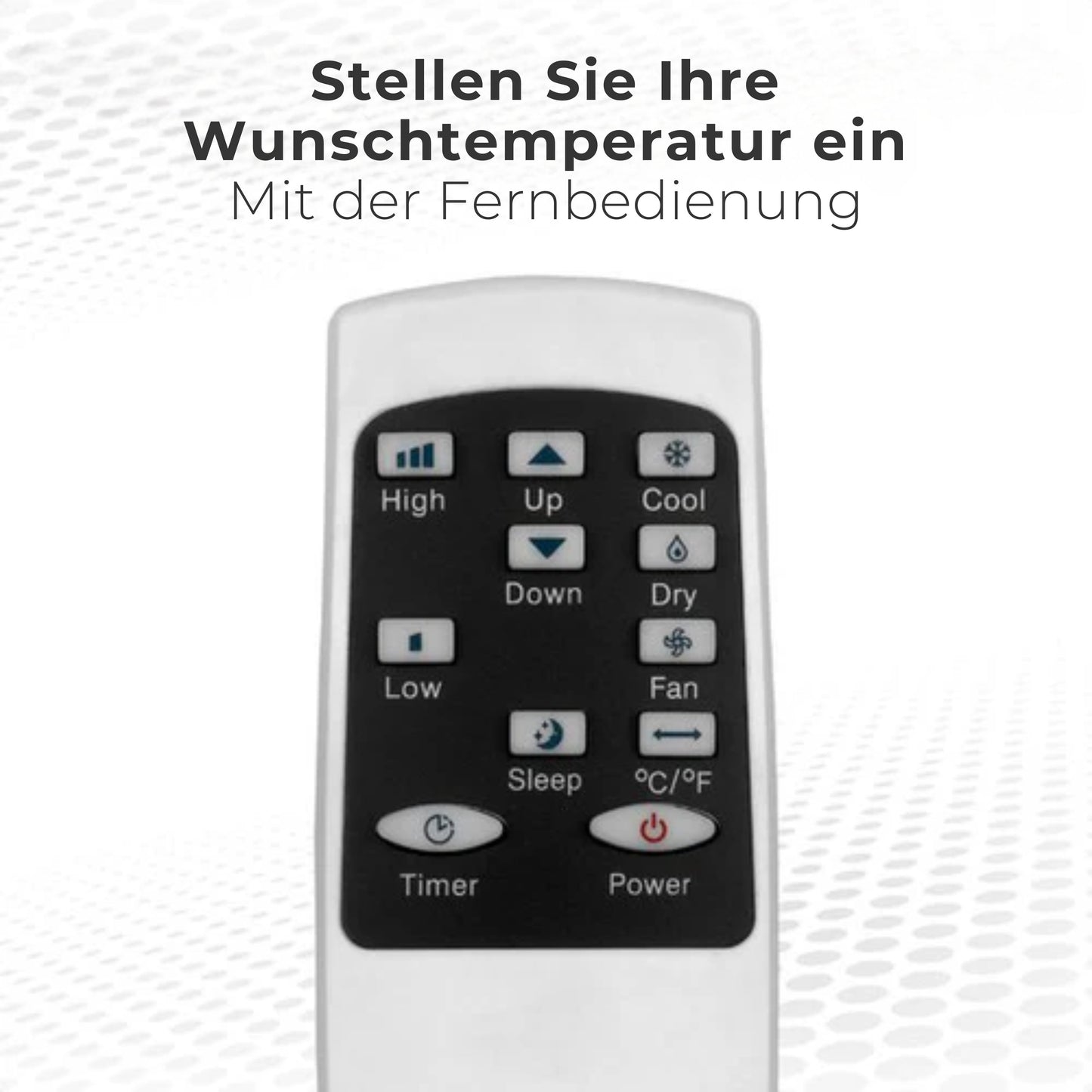 Auronic Mobile Air Conditioner - 12.000 BTU - 4-in-1 - Mit 2 Fensterdichtungs-Kits - Schlafzimmer - Wohnzimmer - Kühlen bis zu 35 m² - Weiß