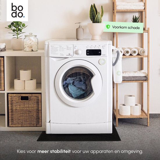 Bodo® Anti-Vibrationsmatte Waschmaschine und Trockner - 60x60x1,2cm