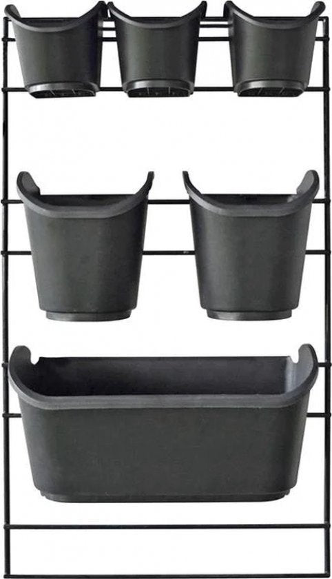 Nature – Vertikales Gärtnern mit Metallrahmen – H 84 x 48 cm – Komplettset