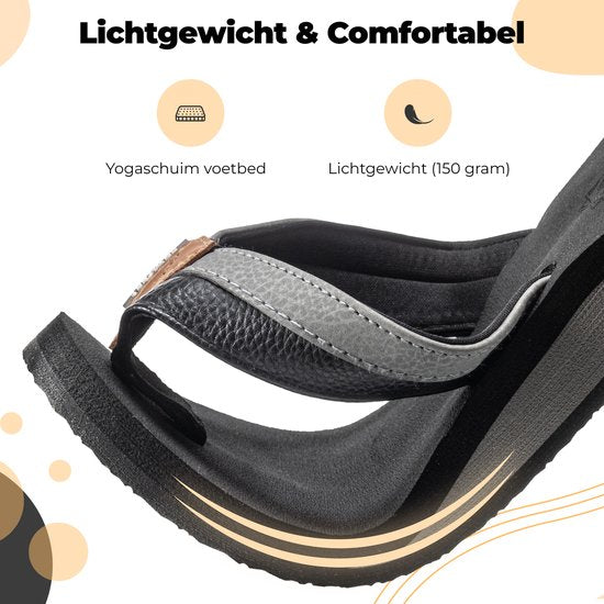 Comfeet Pantoffeln Männer - Sandalen - Schwarz - Größe 45