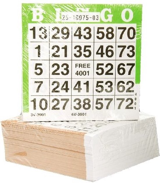 Bingo-Karten 500 Blatt