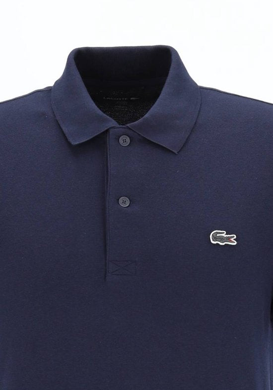 Lacoste Poloshirt, atmungsaktiv, dunkelblau (Navy) – Größe L – Herren