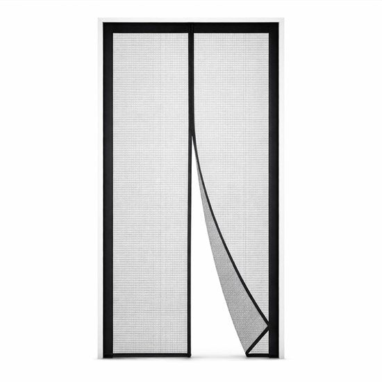 Ceruzo Türvorhang 100x230 cm - Magnetisch - Fliegenvorhang - Schwarz - Klettverschluss