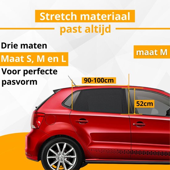 Urban State Sonnenschirm - Für Seitenfenster - Auto Baby - Universal - UV-Schutz - Größe M - Schwarz