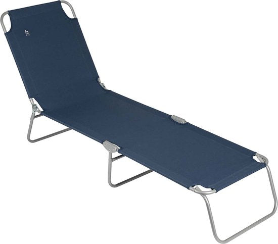 Bo-Camp - Liegestuhl - 5 Ständer - Blau