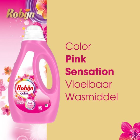 Robijn Color Pink Sensation Flüssigwaschmittel 20 Waschgänge