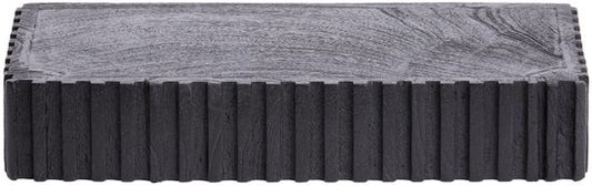 Light & Living Wandregal Gatura Mangoholz, 40cm - Schwarz