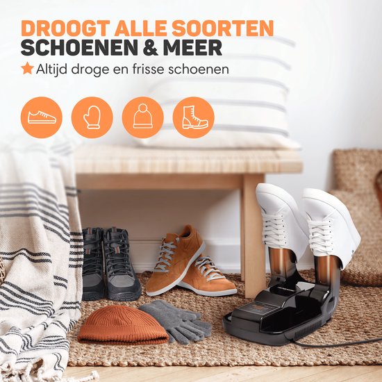Vulpes Goods® Tech - Schuhtrockner und -erfrischer mit Ozon - Ozon & Trockenfunktion - Inkl. 10 Schuh-Erfrischer - PRO Version