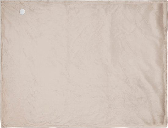 Inventum HB185T elektrische Heizdecke 180x130 cm - Einzeln - 4 Wärmestufen - Waschbar - Automatische Abschaltung - Fleece - Taupe