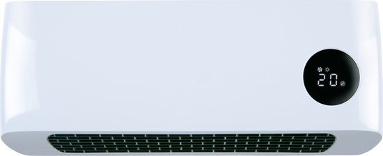 Alpina Keramikheizer mit Wandhalterung - 2000W - einstellbare Heizstufen und Timer - Heizlüfter - für Innenräume - weiß