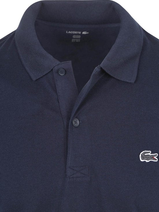 Lacoste Poloshirt, atmungsaktiv, dunkelblau (Navy) – Größe L – Herren
