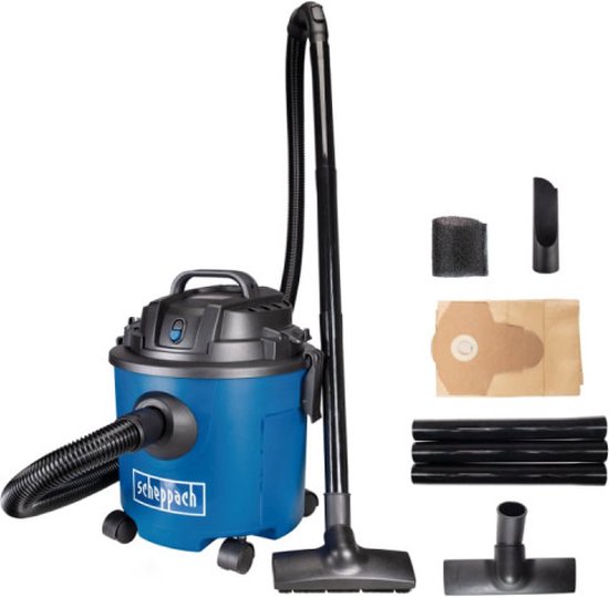 Scheppach NTS16 Allzwecksauger | Nass & Trocken - Ausblasfunktion - 16 Liter