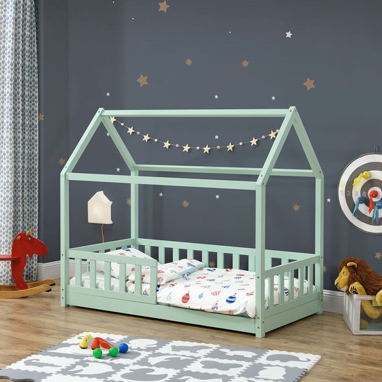 Kinderbett Marli - 80 x 160 cm - Mint