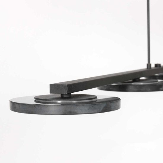 Steinhauer - Pendelleuchte - Turound - schwarz - Glas Metall - Designleuchte - LED - 3512ZW