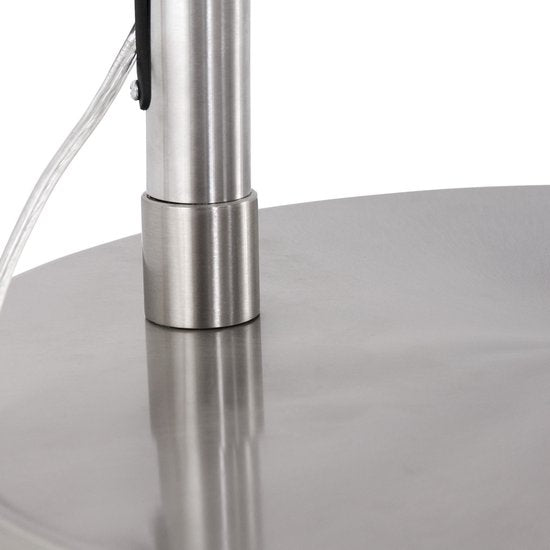 Stehleuchten Stahlfarbene Bogenleuchte Sparkled Light 7268ST höhenverstellbar und schwenkbar Steinhauer