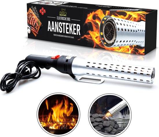 Bbq Meating Bbq Feuerzeug - Looftlighter - BBQ Zubehör - One Minute Lighter - Elektrisches Bbq Feuerzeug - Bbq Starter - Geschenk