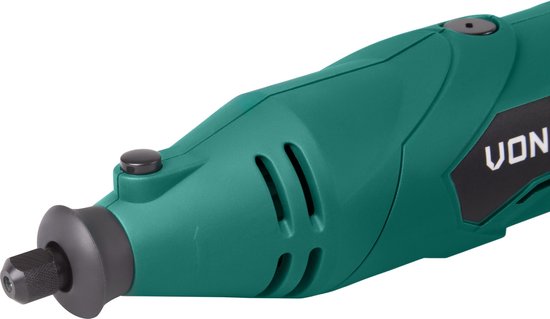 VONROC Multitool - Rotary - 160W - Inkl. 232 Zubehörteile, 2 Aufsätze, biegsamer Schaft und Aufbewahrungstasche