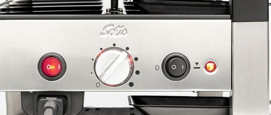 Solis Raclette & Pizza Grill - Gourmet Set 4 Personen - Raclette Gourmet Set - Tischgrill mit 4 verschiedenen Funktionen