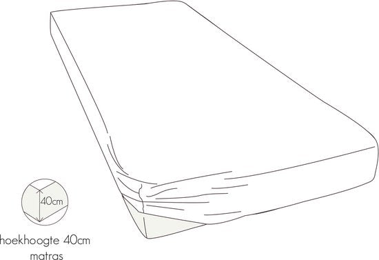 Kayori Emma Bettlaken aus Baumwollsatin – 160 x 200–210 cm – Matratzenhöhe 35 cm – Rundum-Gummizug – Weiß