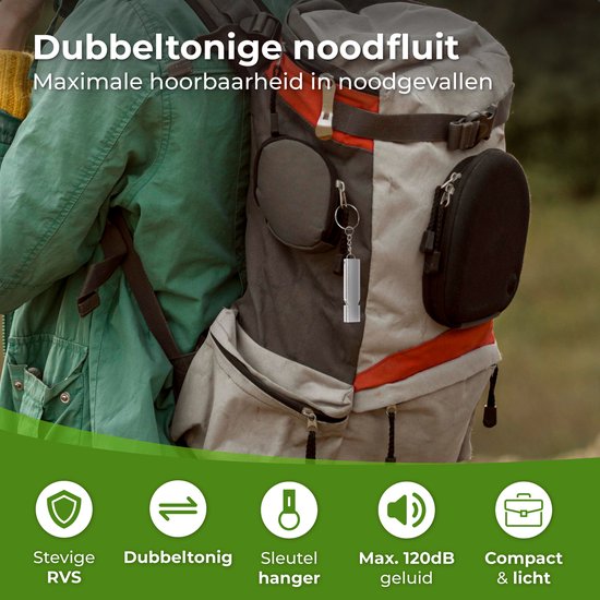 Nuvance Notfallpfeife - Pfeife für Notfälle und Überleben - Pfeife mit hoher Dezibel - 120dB - Notfallpfeife bei Katastrophe - 3 Stück