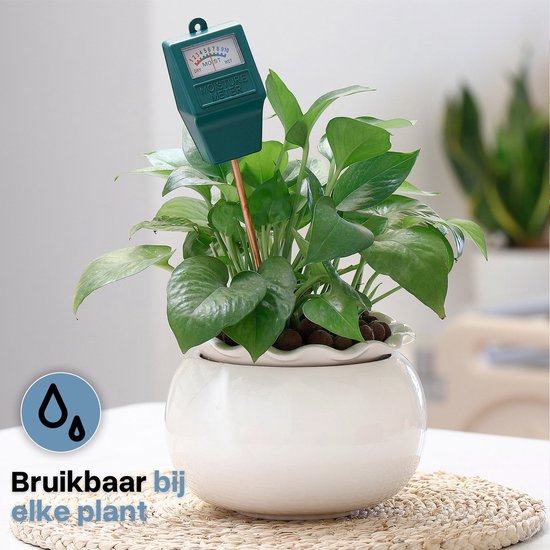 TIKKENS® Feuchtemesser Boden Pflanzen - Feuchtemesser Blumen/Pflanzen - Feuchtemesser - Gartenartikel/Zubehör