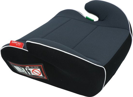 Carkids I-Size Sitzerhöhung Sam – Entspricht der Norm I-Size R-129 – Für Kinder von 125–150 cm – Abnehmbarer und waschbarer Bezug – Flexible Montage – Blau/Schwarz