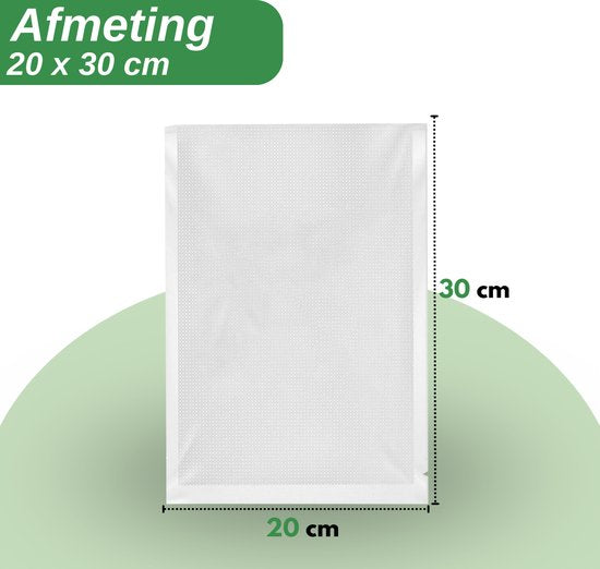 VAIVE Vakuumbeutel Lebensmittel 20 x 30 cm - 100 Stück - Vakuumbeutel - Sous-vide-Beutel