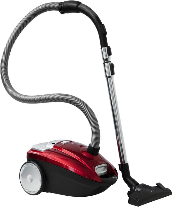 Inventum ST306RZA - Staubsauger mit Beutel - 3 Liter - HEPA 13 - Kabellänge 7 Meter - Rot