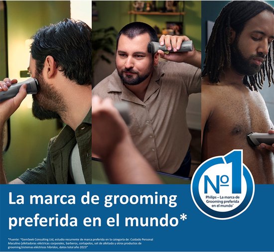 Philips All-in-One-Trimmer Serie 5000 - Mit 12 Aufsätzen - 11 Längeneinstellungen - Silber