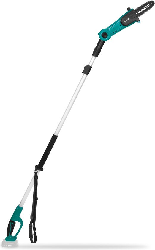 VONROC Teleskop-Akku-Kettensäge - 20V - Neigbares Sägeblatt - Stufenlos ausziehbar - Ohne Akku und Schnellladegerät
