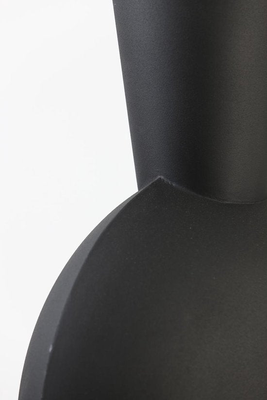 Light & Living Vase Kavandu – Schwarz – 37,5 x 22 x 81 cm – Metall – Modern – Blumenvase – Wohnaccessoire – Dekorative Vase für das Wohn- oder Schlafzimmer