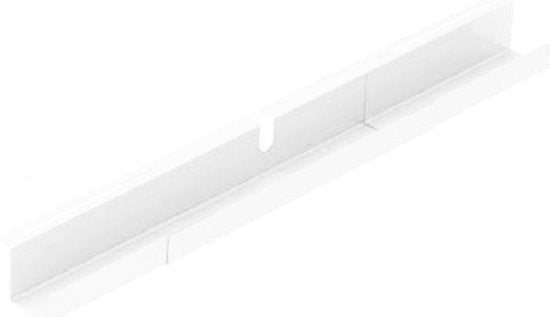 BRASQ Kabelwanne für Schreibtisch – 79-150 cm – Kabelmanagement – Unter Tisch - Weiß