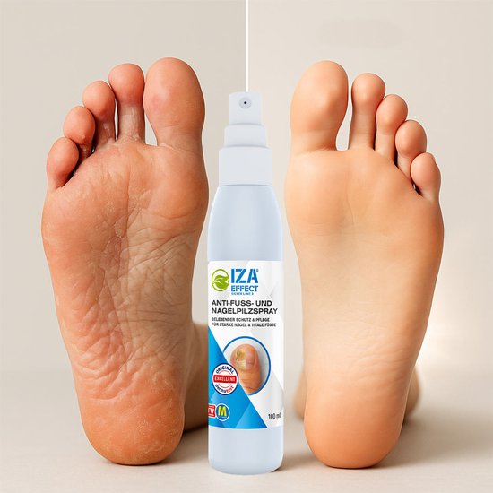IZA Effect Fußpflegespray – 2 Stück – Das Original aus dem Fernsehen – sorgt für ein besseres Fußklima – ohne Abspülen – Fußspray – Fußhygiene – pflegt Haut und Nägel