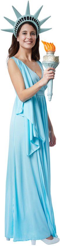 Dressforfun Göttin der Freiheit M - fancy dress costume halloween dress up party wear carnival costume carnival party dress - 302519