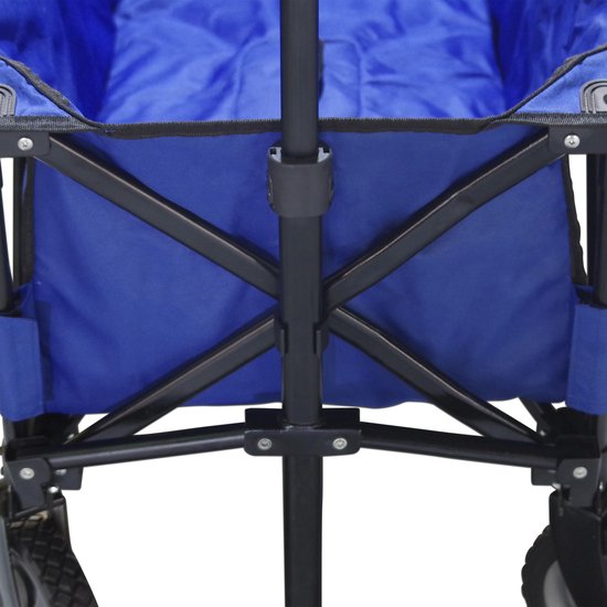 AXI AB110 Faltbarer Bollerwagen in Blau - Bollerwagen - Inklusive praktischer Tragetasche - Metall
