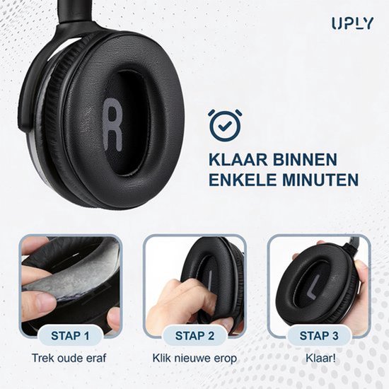 Satz Ohrpolster für JBL Kopfhörer - Kompatibel mit Tune 770NC/770/760NC/T760NC/750BTNC/760BTNC/720BT/720/710BT/700BT/700BTNC/750BTNC