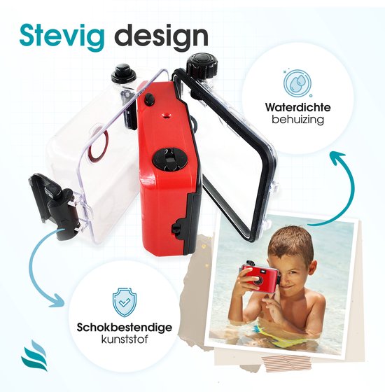 TibaGoods Kamera - Einwegkamera mit Rolle - Wasserdicht - Analogkamera - Kinderkamera