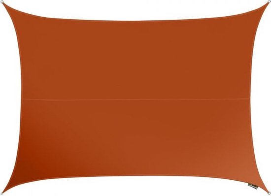 Perel Schattentuch, wasserabweisend, 2 x 3 m, 160 g/m², Polyester, rechteckig, terracotta