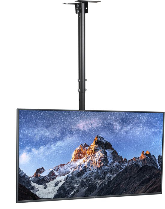 TV-Halterung - für Decke oder Dachschräge - 32" bis 65" - drehbar & neigbar - Max 30KG - Schwarz - von Faas