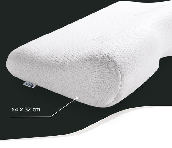 TEMPUR® Millennium™ Kopfkissen - Memory Foam Kopfkissen - 64x32x11/6 cm - Seiten- und Rückenschläfer